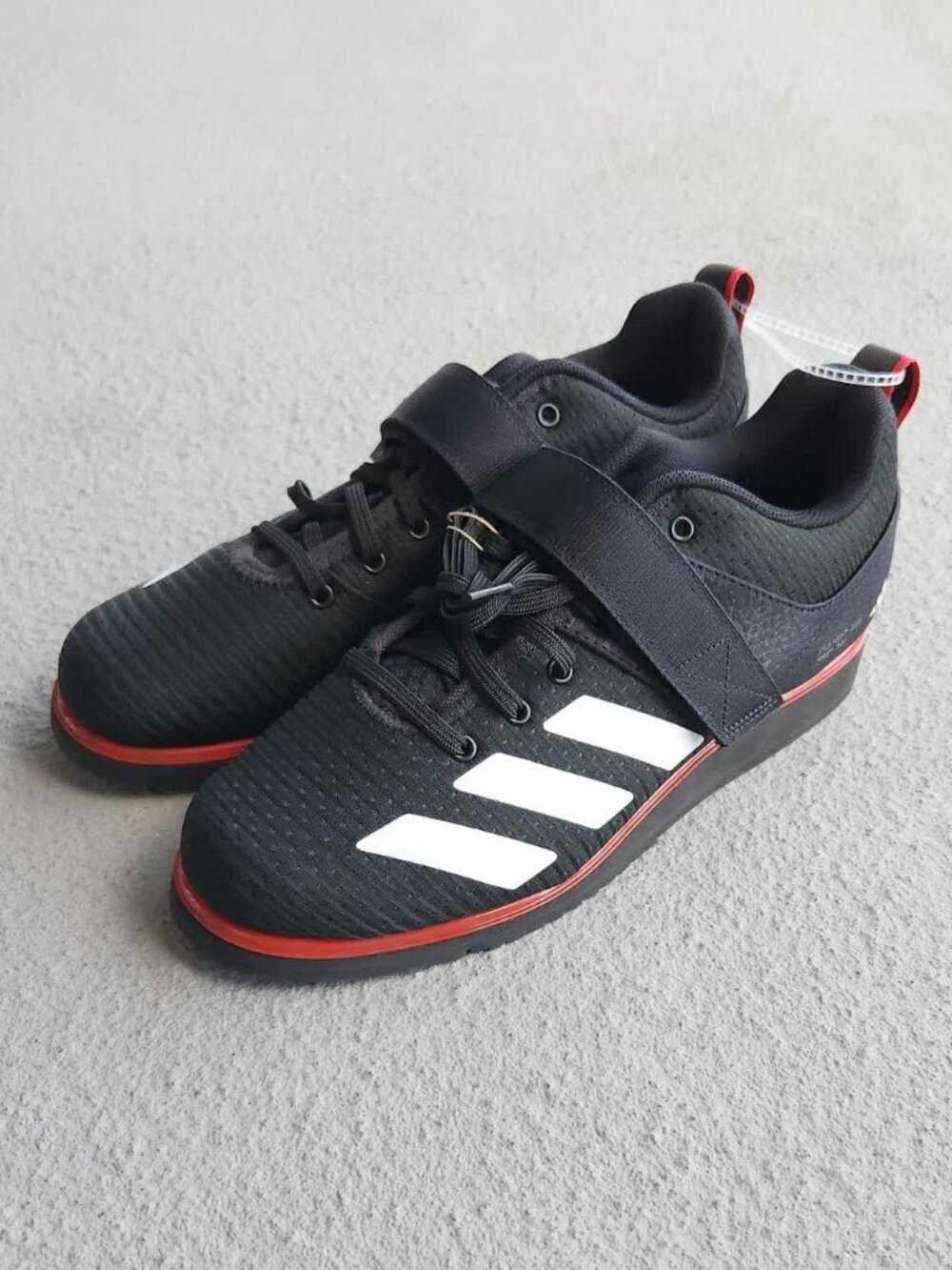 Adidas Powerlift 5 Weightlifting Men's Shoes Size 8 Black Red IH8238